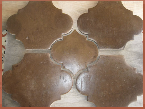Riviera Saltillo Tile - handmade Saltillo terra cotta floor tile imported from Mexico, detail view 2