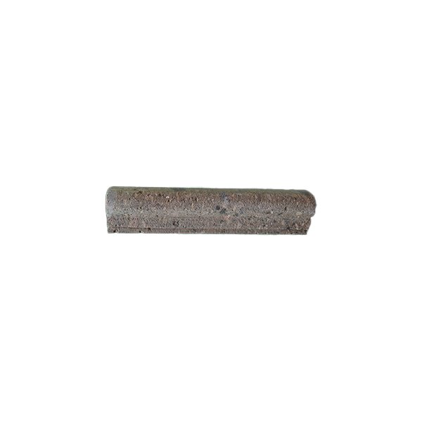 Hand carved Cantera stone chair rail molding in Tobacco finish