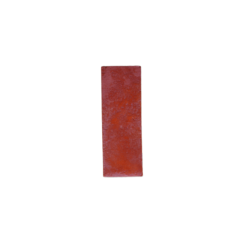 Hervido Heritage subway tile in Adobe finish — properly sealed Saltillo develops a warm, protective patina over time