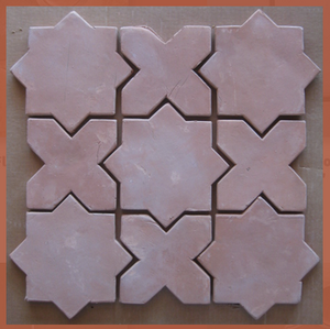 6" Star & Cross Saltillo Tile